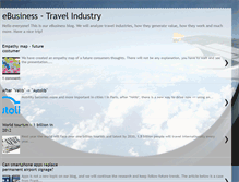 Tablet Screenshot of ebiz-travelindustry.blogspot.com