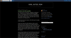 Desktop Screenshot of girlbitespen.blogspot.com