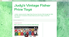 Desktop Screenshot of judysvintagefisherpricetoys.blogspot.com