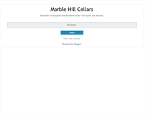 Tablet Screenshot of marblehillcellars.blogspot.com