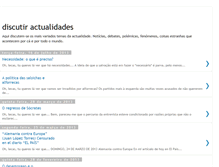 Tablet Screenshot of discutiractualidades.blogspot.com