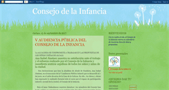 Desktop Screenshot of consejodelainfancia.blogspot.com
