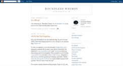 Desktop Screenshot of boundlesswhimsy.blogspot.com