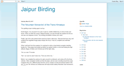 Desktop Screenshot of jaipurbirding.blogspot.com