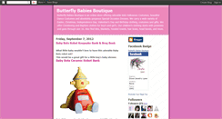 Desktop Screenshot of butterflybabiesboutique.blogspot.com