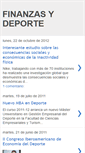 Mobile Screenshot of finanzasydeporte.blogspot.com