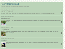 Tablet Screenshot of henryhomestead.blogspot.com
