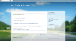 Desktop Screenshot of intotravelandtourism.blogspot.com