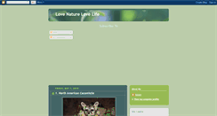 Desktop Screenshot of lovenature4u.blogspot.com