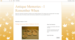 Desktop Screenshot of antiquememories.blogspot.com