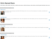 Tablet Screenshot of girlsnamedkate.blogspot.com