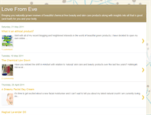 Tablet Screenshot of lovefromeveblog.blogspot.com