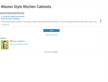 Tablet Screenshot of missionstylekitchencabinets.blogspot.com