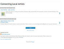 Tablet Screenshot of connectinglocalartists.blogspot.com