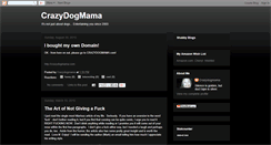 Desktop Screenshot of crazydogmama.blogspot.com