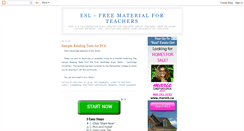 Desktop Screenshot of esl4free.blogspot.com