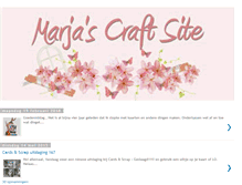 Tablet Screenshot of marjascraftsite.blogspot.com