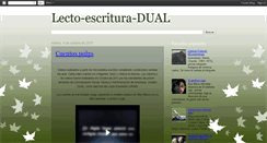 Desktop Screenshot of lecto-escritura-dual.blogspot.com