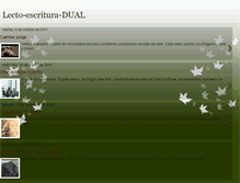 Tablet Screenshot of lecto-escritura-dual.blogspot.com