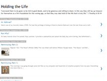 Tablet Screenshot of holdingthelife.blogspot.com
