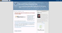 Desktop Screenshot of msprojectresources.blogspot.com