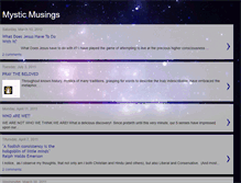 Tablet Screenshot of mysticmuser.blogspot.com