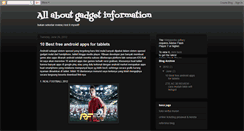 Desktop Screenshot of infoallaboutgadget.blogspot.com