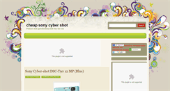 Desktop Screenshot of cheapsonycybershot.blogspot.com
