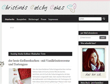 Tablet Screenshot of christinascatchycakes.blogspot.com