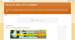 Desktop Screenshot of healthandlifecorner.blogspot.com