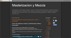 Desktop Screenshot of masterizacionymezcla.blogspot.com