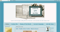 Desktop Screenshot of createwithalyson.blogspot.com