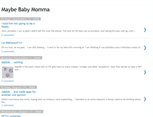 Tablet Screenshot of maybebabymomma.blogspot.com