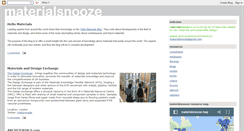 Desktop Screenshot of materialsnooze.blogspot.com