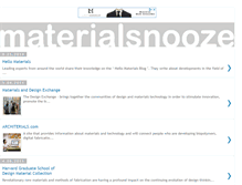 Tablet Screenshot of materialsnooze.blogspot.com