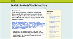 Desktop Screenshot of olevia32lcdtv.blogspot.com