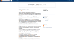 Desktop Screenshot of consultantlist.blogspot.com