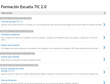 Tablet Screenshot of formacionescuelatic20.blogspot.com