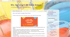 Desktop Screenshot of mrsg8thgradescience.blogspot.com