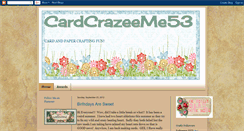 Desktop Screenshot of cardcrazeeme53.blogspot.com