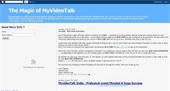 Desktop Screenshot of myvideotalk-magic.blogspot.com