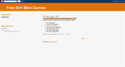 Desktop Screenshot of freedirtbikegames.blogspot.com