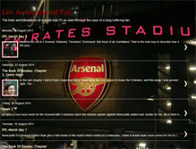 Tablet Screenshot of mylifeasanarsenalfan.blogspot.com