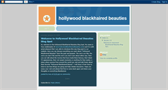 Desktop Screenshot of hollywoodblackhairedbeauties.blogspot.com