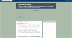 Desktop Screenshot of photos4artists.blogspot.com
