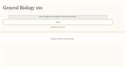 Desktop Screenshot of bio101a.blogspot.com