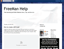 Tablet Screenshot of freemanhelp.blogspot.com