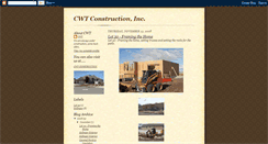 Desktop Screenshot of cwtconstruction.blogspot.com