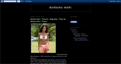 Desktop Screenshot of barbara-mori-biography.blogspot.com