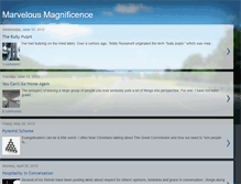 Tablet Screenshot of marvelousmagnificence.blogspot.com